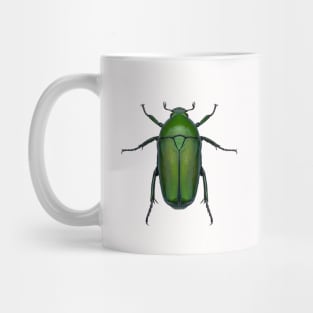 Emerald Scarab Beetle Mug